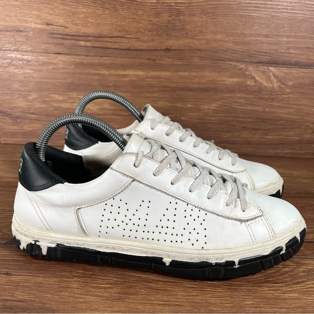 P448 CSL White Leather Sneakers Vibram Women’s Size 8.5 (39) Shoes‎